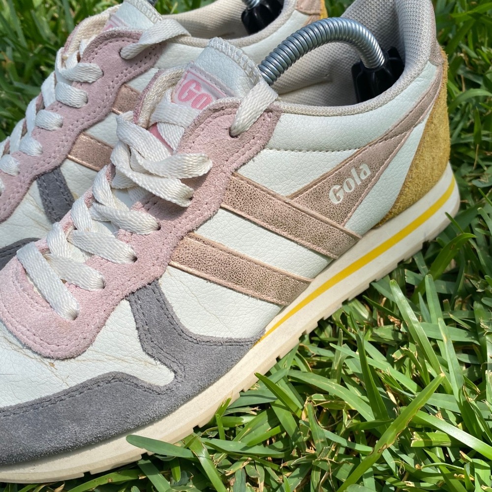 Gola Daytona Quadrant Womens Multi Color Retro Jogger Sneakers CLB203 Size 7 - Picture 7 of 9